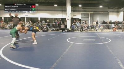 90 lbs Round Of 16 - Bradey Bleich, PA vs Masten Felix, CA