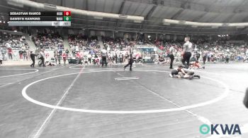 46 lbs Consi Of 16 #2 - Sebastian Ramos, Husky WC vs Dawsyn Hawkins, Wagoner Takedown Club