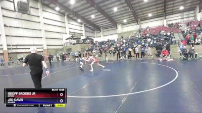 120 lbs Champ. Round 1 - Geoff Brooks Jr, Idaho vs Jed Davis, Alaska