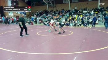 144 lbs Champ. Round 2 - Brayden Dumoulin, Mountain View (Marana) High School vs Norman Rice, American Leadership Academy - Anthem South