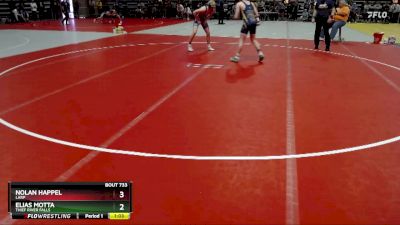 160 lbs Semifinal - Nolan Happel, LARP vs Elias Motta, Thief River Falls