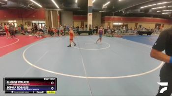 105 lbs Round 2 - August Walker, Texas Takedown Academy vs Sophia Rosales, Silverback Wrestling Forth Worth