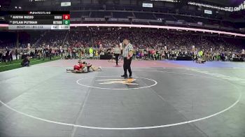 D1-113 lbs Champ. Round 1 - Justin Rizzo, Romeo HS vs Dylan Putman, Mattawan HS