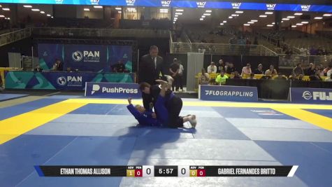 Ethan Thomas Allison vs Gabriel Fernandes Britto 2025 Pan Jiu Jitsu IBJJF Championship