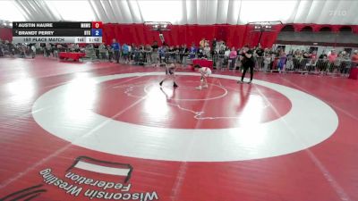 67 lbs 1st Place Match - Austin Haure, Monona Grove/McFarland Wrestling Club vs Brandt Perry, B.A.M. Training Center