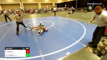 80 lbs Quarterfinal - Sophia Lazaro, California Grapplers vs Marina Luafalemana-Haney, Molokai WC