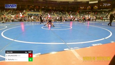 95 lbs Semifinal - JACOB SAUNDERS, FIGHTCLUB vs Colton Schultz, Callan Wrestling Academy