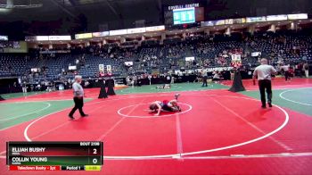 100 lbs 1st Place Match - Collin Young, KAWA vs Elijah Bushy, MIRA