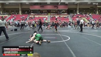 100 lbs Cons. Semi - Connor Stevens, Derby Wrestling Club vs Parker Mushrush, Mulvane Jr. Wrestling Club