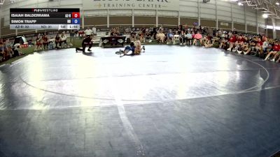 100 lbs Isaiah Balderrama, Arizona Red vs Simon Trapp, North Dakota