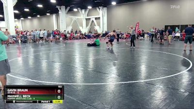 132 lbs Quarters & Wb (16 Team) - Gavin Braun, SD Blue vs Maxwell Beck, Foxfire Wrestling Club