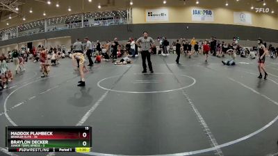 80 lbs Round 2 (6 Team) - Maddox Plambeck, Brawler Elite vs Braylon Decker, Junior Terps Xpress