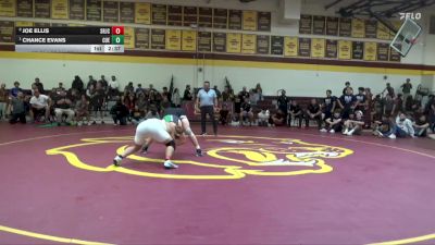 197 lbs 1st Place Match - Chance Evans, Cuesta College vs Joe Ellis, Santa Rosa Junior College