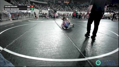 105 lbs Consolation - Leland Holden, Ponca City Wildcat Wrestling vs Rogen Bradsher, Buck Pride Wrestling