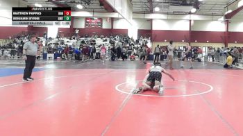 165 lbs Quarterfinal - Matthew Pappas, Iron Faith Wrestling vs Benjamin Byrne, Smittys