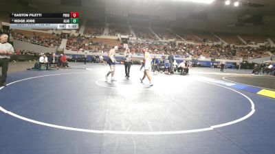 192-D3 1st Place Match - Ridge Jobe, American Leadership Academy - Gilbert North vs Easton Filetti, Poston Butte High School