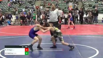 66 lbs Quarterfinal - Bo Ortega, BC Thunder Youth vs Malachi McElroy, Spanish Springs Wrestling Club