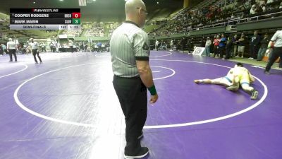 287 lbs Semifinal - Cooper Rodgers, Buchanan vs Mark Marin, Clovis