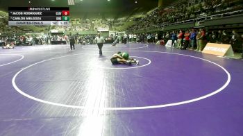 115 lbs Quarterfinal - Jacob Rodriguez, Clovis North vs Carlos Melgoza, Kingsburg