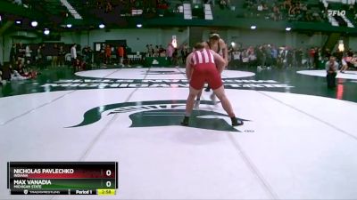 285 lbs Cons. Semi - Max Vanadia, Michigan State vs Nicholas Pavlechko, Indiana