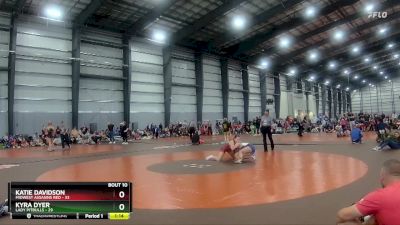 122 lbs Finals (8 Team) - Kyra Dyer, Lady Pitbulls vs Katie Davidson, Midwest Assasins Red