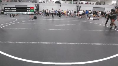 132 lbs Semis & 1st Wrestleback (8 Team) - Taysean Giles, Mat Assassins Red vs Brody Tobias, Grit Mat Club Red