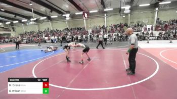 132 lbs Round Of 16 - Mason Orona, Round Valley High School vs Roman Wilson, Stout Wrestling Academy