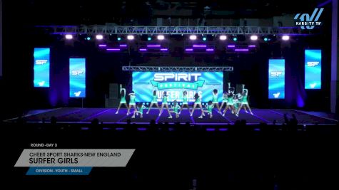 Cheer Sport Sharks-New England - Surfer Girls [2025 L1 Youth - Small Day 3] 2025 Spirit Fest Grand Nationals