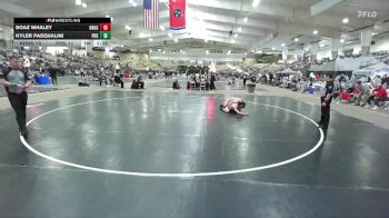 138 lbs Quarterfinals (8 Team) - Kyler Pasqualini, Page High School vs Boaz Whaley, Knoxville Halls High School