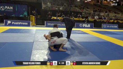 Steven Andrew Burke vs Thiago Veloso Ferrer 2025 Pan Jiu Jitsu IBJJF Championship