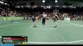 132 lbs Quarterfinal - Zeke Seltzer, Indianapolis Cathedral vs Isaiah Otto, South Dearborn