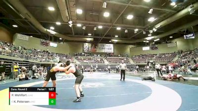 Cons. Round 2 - Kaleb Petersen, Union vs Porter Wohlfort, Juab