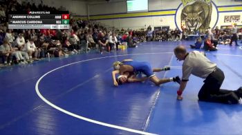 106 lbs 7th Place Match - Andrew Collins, Anamosa vs Marcus Cardona, West Liberty