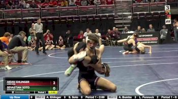 3A-126 lbs Cons. Round 2 - Aidan Ehlinger, Linn-Mar vs Sevastian Soto, Dowling Catholic