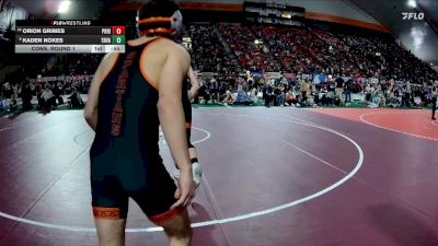 3A 126 lbs Cons. Round 1 - Orion Grimes, Priest River vs Kaden Nokes, Tri-Valley