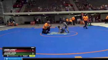 53 lbs Round 2 - Jaxon Lyons**, Panther Wrestling vs Jacson Lewis, Intense Wrestling