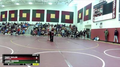 106 lbs Round 3 - Jaden Weaver, Maple Heights vs Tripp Taylor, Brookside