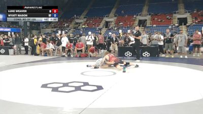 138 lbs Cons. Rd Of 128 - Luke Weaver, Indiana vs Wyatt Mason, Wyoming
