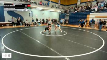 130 lbs. Cons. Round 3 - Kaylee Brown, Ft. Zumwalt South vs Natalie Flohr, Menasha