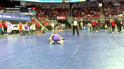 3A-138 lbs Cons. Round 3 - Isaiah Madison, Johnston vs Ben Gallagher, Waukee Northwest