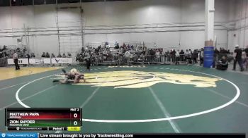126 lbs Champ. Round 2 - Zion Snyder, Mountain View vs Matthew Papa, Meridian