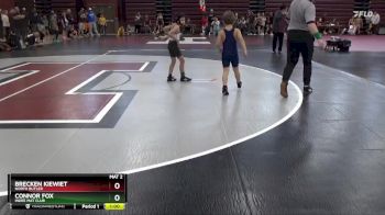 PW-9 lbs Quarterfinal - Brecken Kiewiet, North Butler vs Connor Fox, Indee Mat Club