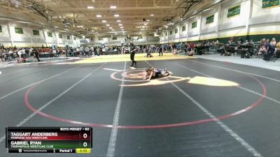 60 lbs Cons. Round 4 - Taggart Anderberg, Mobridge AAU Wrestling vs Gabriel Ryan, Thermopolis Wrestling Club