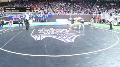 D2-144 lbs 1st Place Match - Luke Egan, Cedar Springs vs Logan Dawson, Lowell