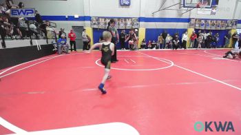 46 lbs Quarterfinal - Jaxen Henderson, Beggs Youth Wrestling Program vs Noah Morgan, Berryhill Wrestling Club