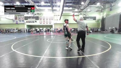 126 lbs Quarterfinal - Davian Diaz, BELMONT vs Gael Luna, FRANKLIN