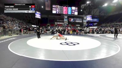 140 lbs Champ. Rd Of 64 - Cara Leng, OH vs Alyssa Keane, IL