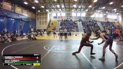 132 lbs Quarterfinals (8 Team) - Ricky Corbett, Springstead vs Gabriele Tedesco, Lake Gibson