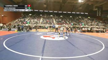 4A-150 lbs Cons. Round 3 - Campbell Smith, Central vs Beck Swecker, Thunder Basin High School