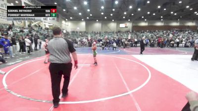 100 lbs Quarterfinal - Forrest Whiteman, Hotshots Wrestling vs Ezekiel Reynoso, Yuba Sutter Combat